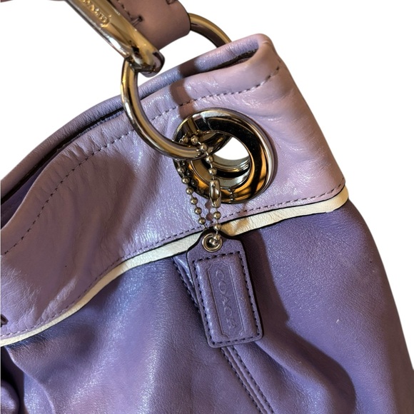Coach Kristin Lavender pebbled Leather Hobo - Picture 5 of 12